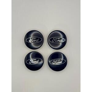 Used OEM Blue Ford Wheel Center Cap GM5J-1003-AA  Set of 4 Center Hub Cap